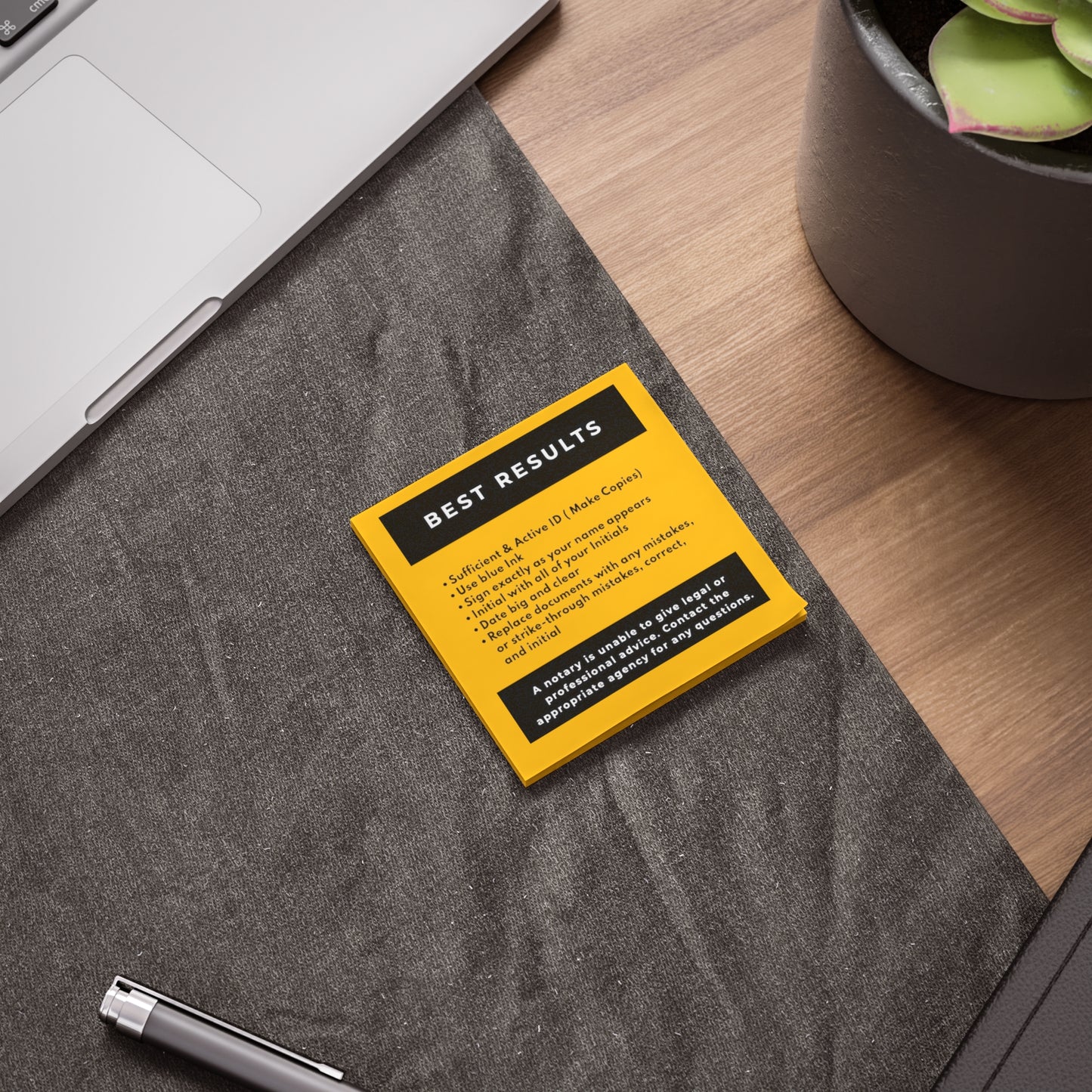 50-Sheet Post-it® Note Pad | Loan Signing Best Results