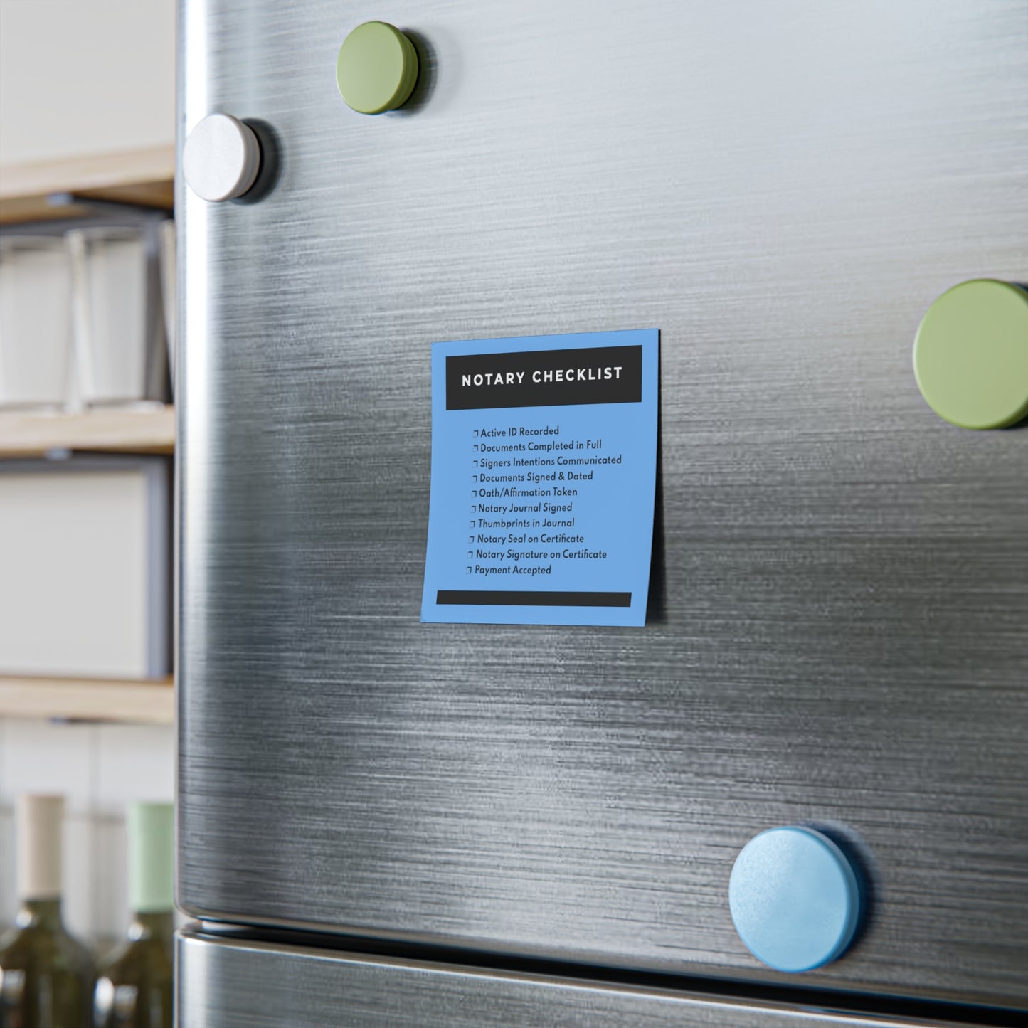 50-Sheet Post-it® Note Pad | Notary Checklist