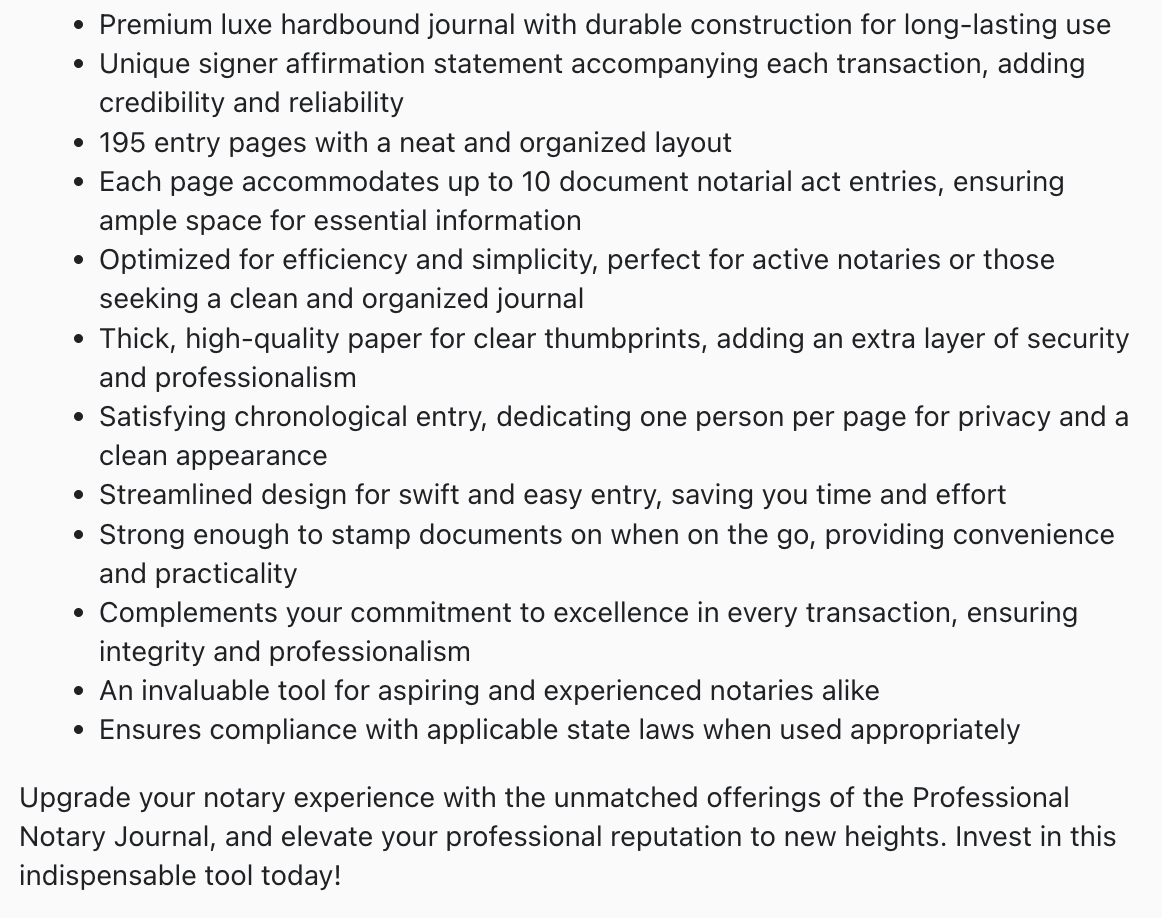 Hardbound Notary Journal | A Loan Signing Agent Resource