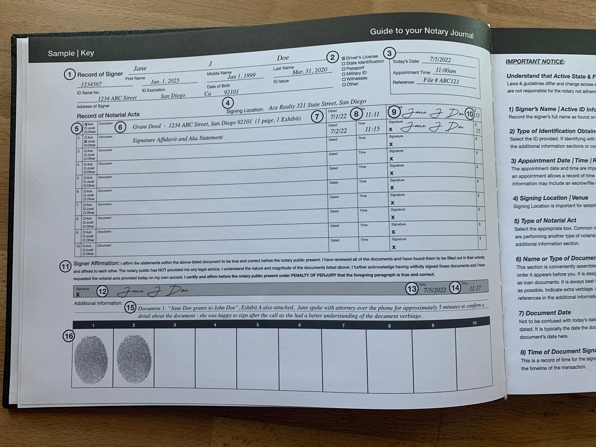 激安直営店 | Journal Notary Luxe Hardbound Record Signatures of その他
