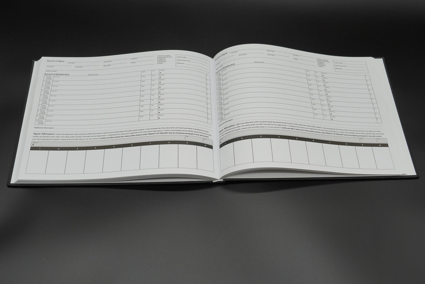 Professional Notary Journal for Loan Signing Agents | Hardbound