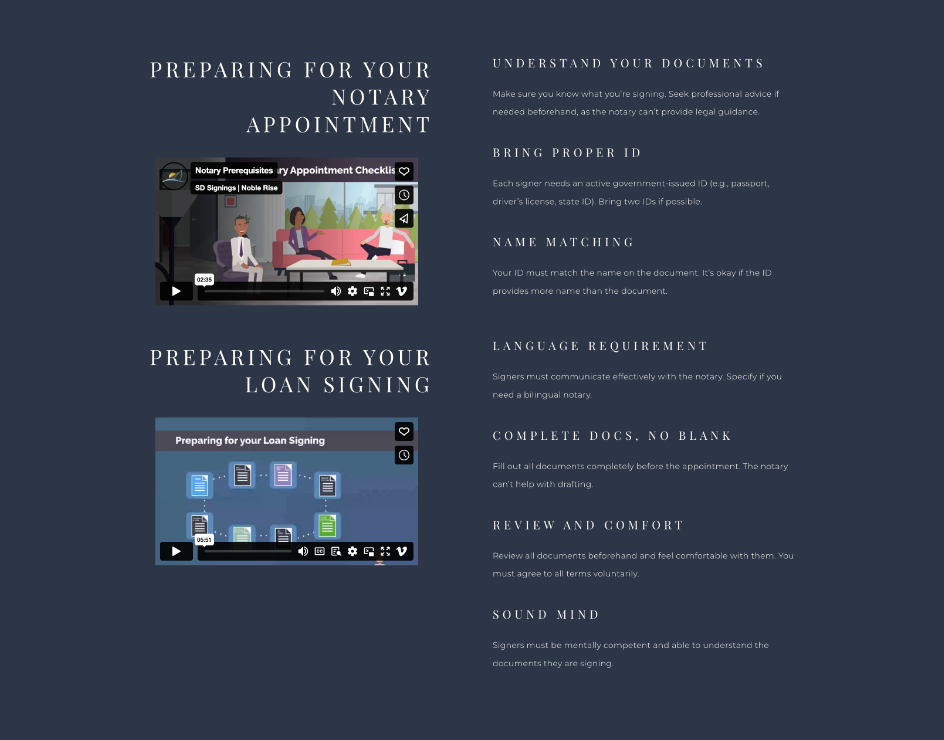 Exclusive Notary Directory Listing